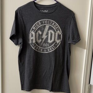 AC/DC 1976 High Voltage Gray Tee